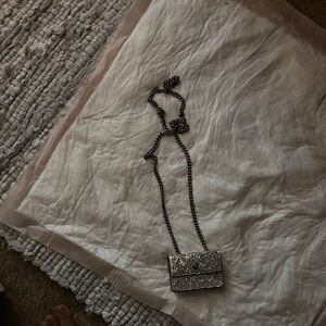 Elegant Silver Chain Bag